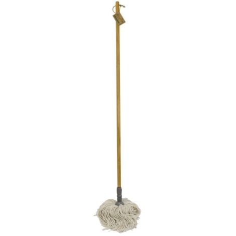 Retro Natural Bamboo Pure Cotton String Floor Mop
