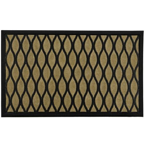 Vienna Rubber Backed Scraper Doormat, 45x75cm, Droplet (1/4)