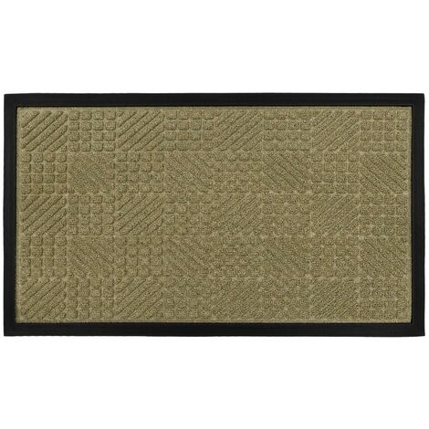 Firth Tile Rubber Backed Doormat, 40x70cm, Beige