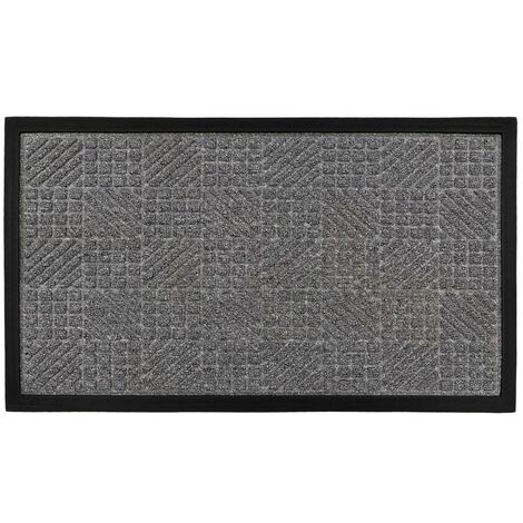 Firth Tile Rubber Backed Doormat, 40x70cm, Grey (1/4)