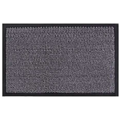 Heavy Duty Commodore Backed Barrier Door Floor Mat, 40x60cm, Grey