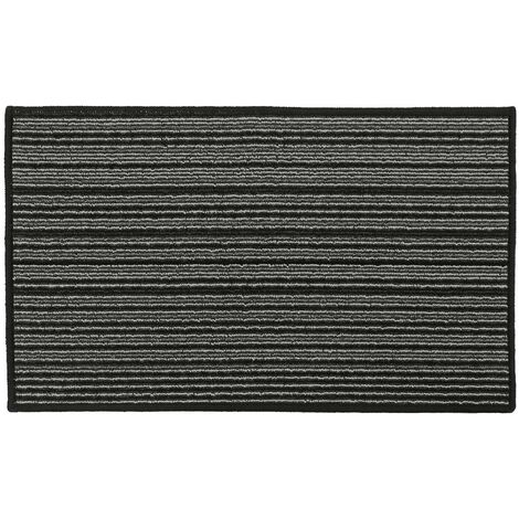 Arona Machine Washable Latex Backed Doormat, 50x80cm, Black (1/4)