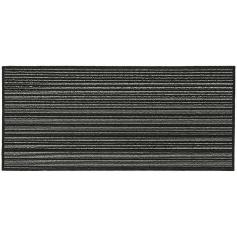 Arona Machine Washable Latex Backed Runner, 57x150cm, Black (1/4)