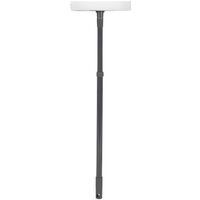 Rubber Squeegee Sponge Window Cleaner with Extendable Pole, Grey/Turquoise