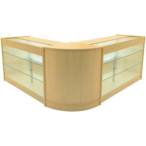 Ahorn Verkaufstheken-Set Helios LED-Licht K1500 CM60 Einzelhandelsdisplay (1/5)