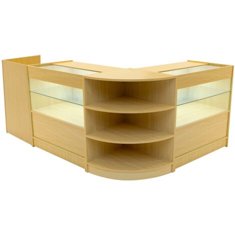 Ahorn Ladenthekenset Eclipse mit LED-Beleuchtung – C900, LM60, TB60 (1/5)
