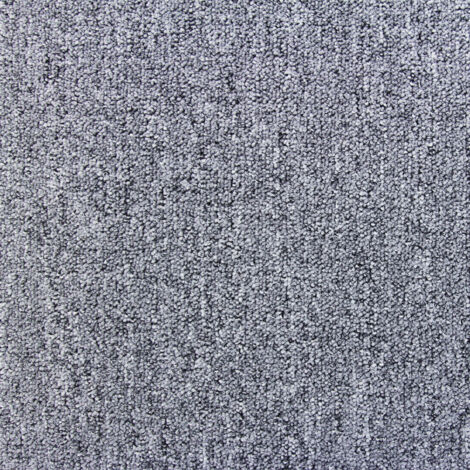 20 Stück Teppichfliesen Bodenfliesen Teppich 50 x 50 cm für 5 m² in Platingrau