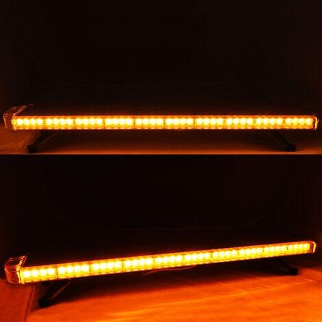 LED Rundumlicht Warnleuchte Balken 88 x 2W 15 Blitzmodi 12V
