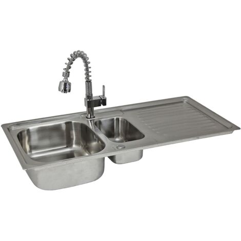 KuKoo Premium-Edelstahl-Küchenspüle & Padstow Mischbatterie – langlebig & stilvoll