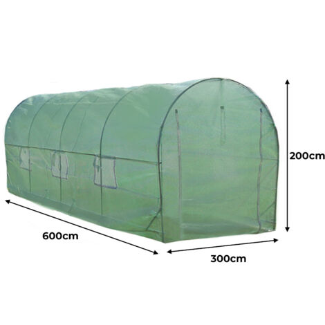 Polytunnel mit Folie Gewächshaus Treibhaus Tomatenhaus Pflanzenhaus