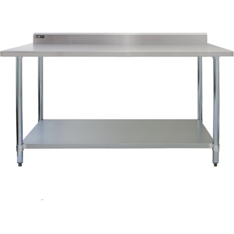 GramStudio Arbeitstisch Klappbar Edelstahl Tisch Zubereitungstisch 100x60x75cm Lebensmittelzubereitung