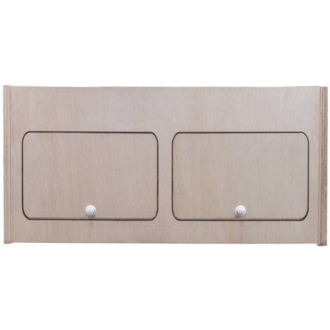 Wohnwagen Oberschrank Wohnmobil 80cm x 35cm x 35cm Camper Hängeschrank Birkensperrholz Trennwand Möbel Stauraum Leichtgewichtig Unbehandelt Soft-Close Druckknöpfe Vorgebohrte Löcher Befestigungssatz