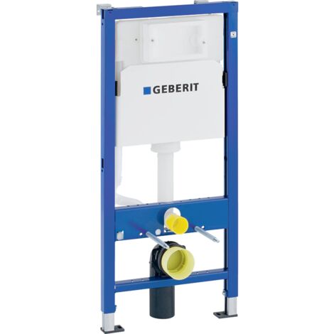 Pack Bati-support GEBERIT UP100 + plaque Delta01 blanche + cuvette suspendue SAT sans bride et fixations invisibles