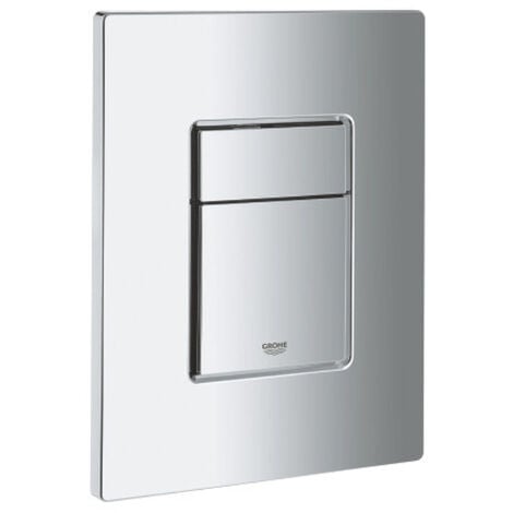Grohe Pack WC Bâti-support Rapid SL + WC sans bride SAT Brevis + Abattant slim, softclose + Plaque chrome (RapidSL-Brevis-1)
