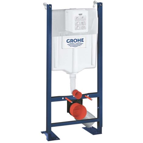Grohe – Bâti support WC autoportant 1,13m – Réservoir 6-9L – Fixation sans outil – Compatible plaques double touche – 39145000