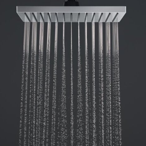 Hansgrohe Vernis Shape Set de douche encastré tout en 1 avec douche de tête 23cm + Douchette 2 jets, Chrome (VernisShape-1)