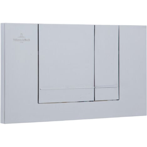 Villeroy & Boch Pack WC Bâti-support + WC Swiss Aqua Technologies sans bride et fixations invisibles + Plaque chrome mat