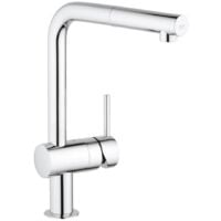 Grohe Minta Mitigeur de cuisine avec rotation 360° et douchette, Chrome (32168000)