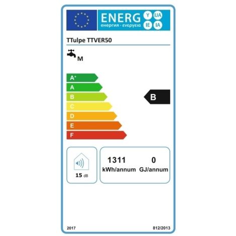 TTulpe Verlo 50 Smart flat water heater for universal wall-mounting
