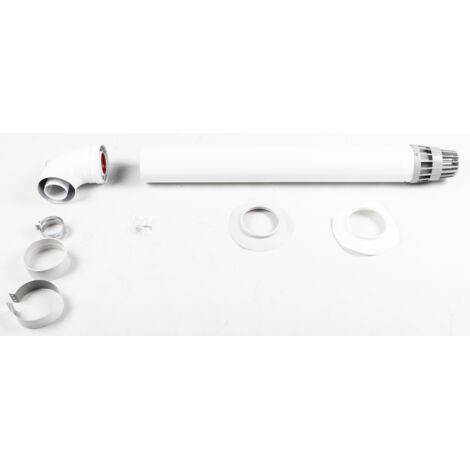 TTulpe horizontal concentric flue wall terminal set 60/100 mm for the C-Meister 11 and 14