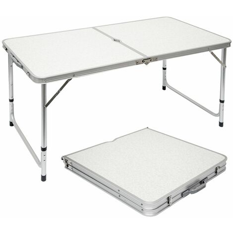 Aktive Mesa Plegable De Camping Altura Regulable Con Malla Gris