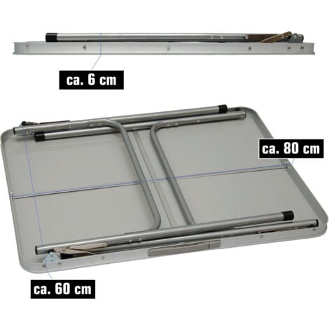 Sillas De Playa AMANKA Mesa Para Acampada 90x60x70cm De Aluminio Plegable Portátil Como Si Fuera Un Maletín Altura Regulable Para Pícnic Camping Bambú Silla Playa