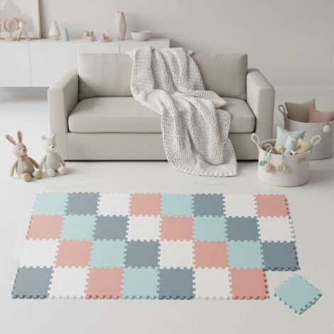 36 Piezas Alfombra Bebé 30x30 Colchoneta Bebé Suelo Alfombra
