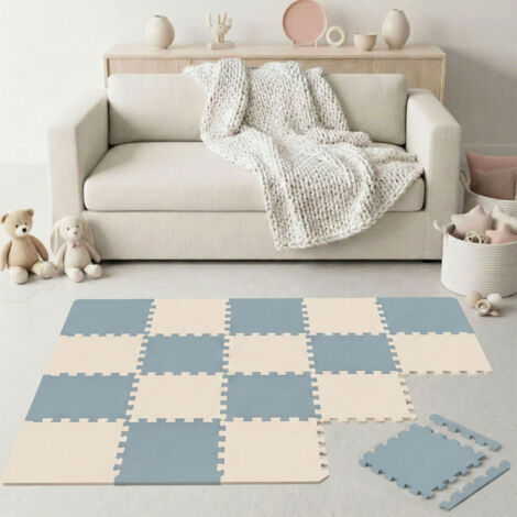18 Piezas Alfombra Bebé - 30x30 Colchoneta Espuma EVA - Suelo Puzzle para Niños