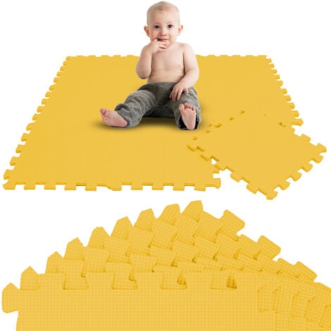 9 Piezas Alfombra Puzzle para Bebes y Ninos 30x30 Suelo Goma EVA Tapete Juego