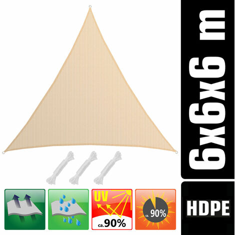 Toldo De Sombra Rectangular Sekey 2x3m - Tela HDPE Transpirable, Protección UV 95%, Resistente Al Viento, Para Jardín Y Terraza