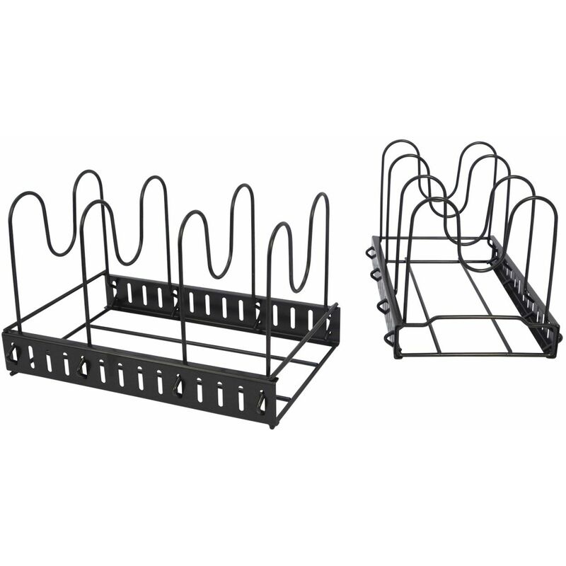 Portapadelle Telescopico 12 Ripiani 30-57cm Porta Padelle Pentole