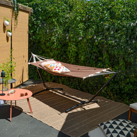 Amaca da Giardino con Struttura - Telo Amaca con Supporto 310cm - Amaca Singola