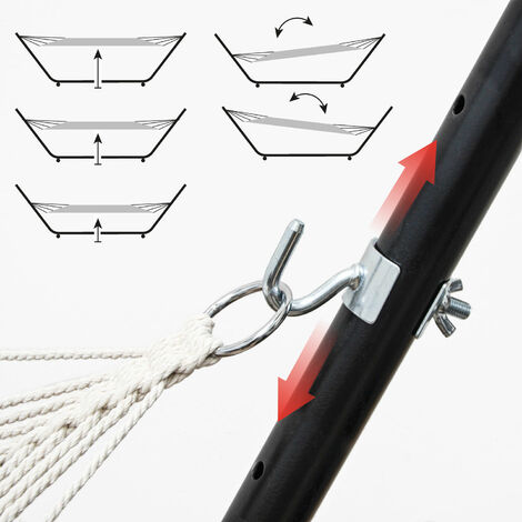 Set Amaca E Sedia Amaca Con Supporto Pieghevole Anyoo - Doppio Uso Per Interno Ed Esterno - Foto 9