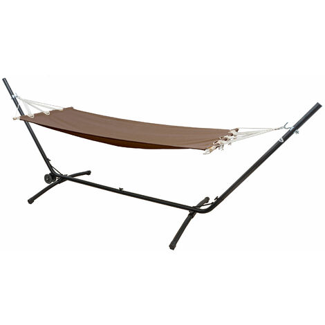 Amaca Da Giardino Casa.pro Con Struttura – Lettino Sospeso In Tessuto Traspirante Grigio, Portata 130kg, Dimensioni 150x190cm