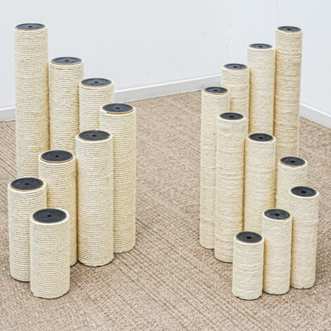 25 Cm Ricambio Tiragraffi Per Gatti - Colonna 9,2 M8 - Sisal Palo Graffiatoio 90201642 - 3