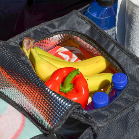 Drive, organizer per bagagliaio auto, pieghevole, multiplo, organizer per auto con cinghie regolabili, accessori per camion e auto per uomo e donna, colore marrone chiaro