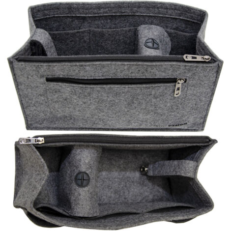 Inserto Organizer In Feltro Con Cerniera Per Borsa LV Speedy 30 – Beige, Lexsion OG8021