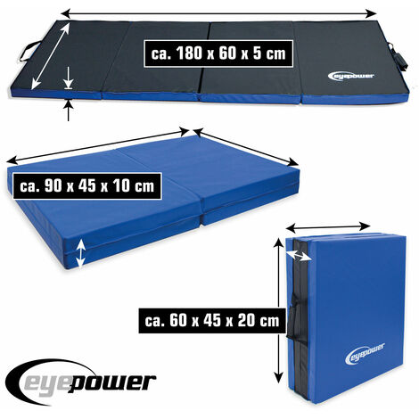 eyepower Spesso 5 cm: 180x60 Tappetino Ginnastica Pieghevole - Tappetino  Palestra Tappetino per Addominali a Terra - Materassino Fitness Pieghevole  - Tappeto Sport Yoga Mat Tappettino Gym Pieghevole : : Sport e  tempo libero