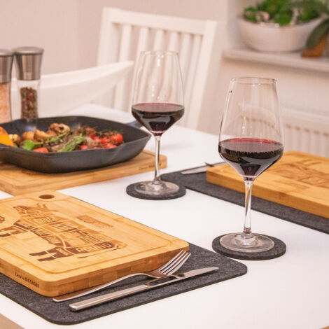 Set di spiedini per barbecue algon bambù 20 pezzi 24 cm (24 pz