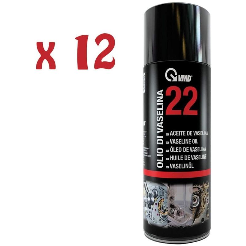 12 bombolette spray olio di vaselina 400 ml lubrificante elettrodomestici  Vmd 22