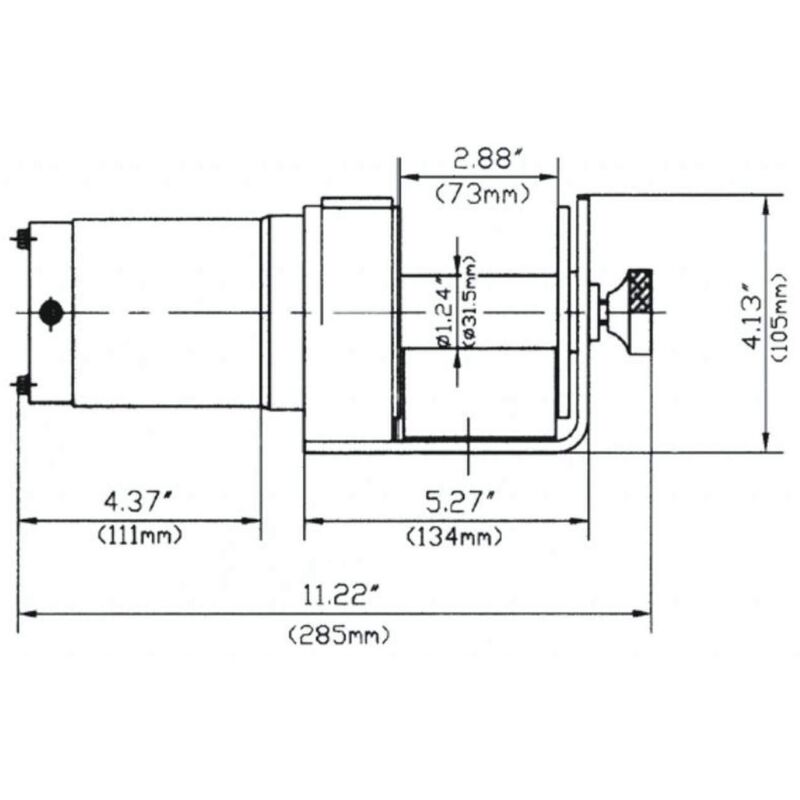 Argano vericello paranco montacarichi elettrico 12 v Fervi 0630/0900