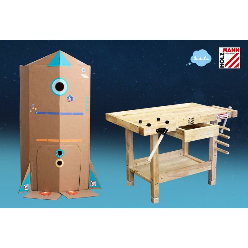 Banco da lavoro tavolo in legno gioco per bambini Holzmann wb106mini