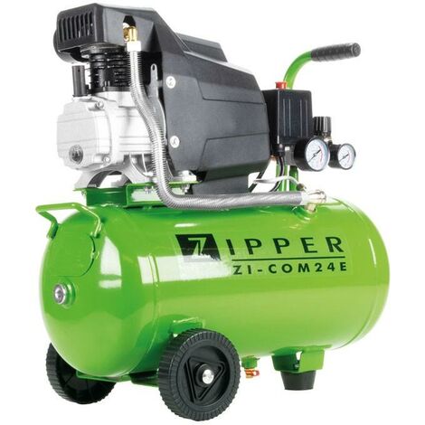 Compressore d'aria 1 cilindro 24 lt 230 v Zipper zi-com24e