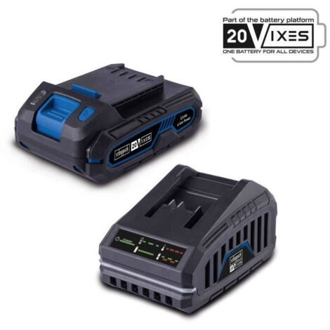 Starterkit con batteria e caricabatteria 20v 2.0ah serie ixes Scheppach sbsk2.0
