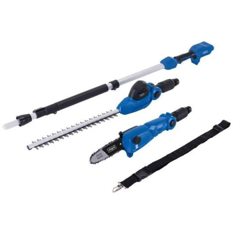Potatore tagliasiepi 2in1 con asta 20v senza batteria ixes Scheppach c-phts410-x