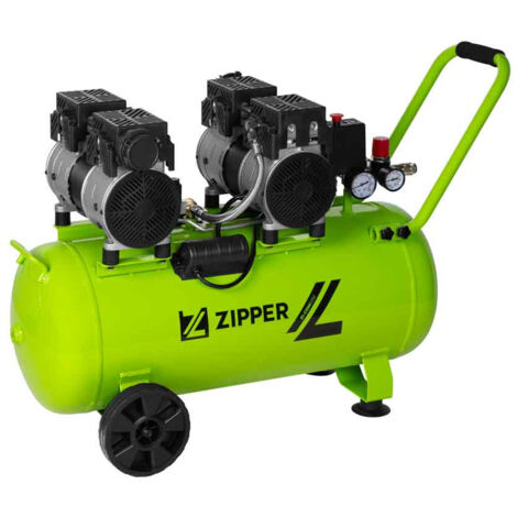 Compressore aria silenziato 50 lt 8 bar Zipper zi-com50si (1/4)