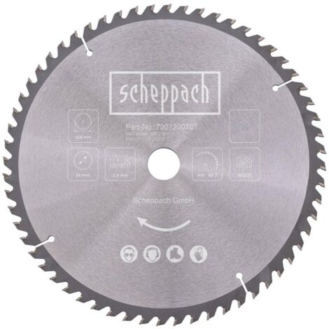 Lama circolare 305 mm 60t per legno per troncatrice Scheppach hm305sl (1/2)
