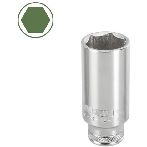 Bussola Esagonale Lunga KS Tools 15 Mm 3/8, Profilo FlankTraction, Cromata Vanadio, Per Uso Meccanico Professionale