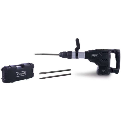 Martello pneumatico demolitore sds-max 60j 1700w 12Kg DBH2000-BE scheppach black