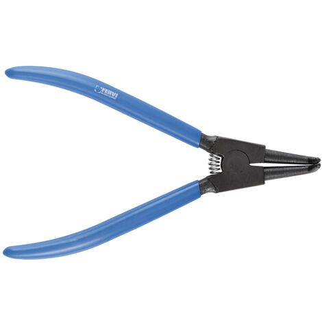 Pinza curva 175mm per anelli elastici seeger esterni 19-60 mm Fervi 0247